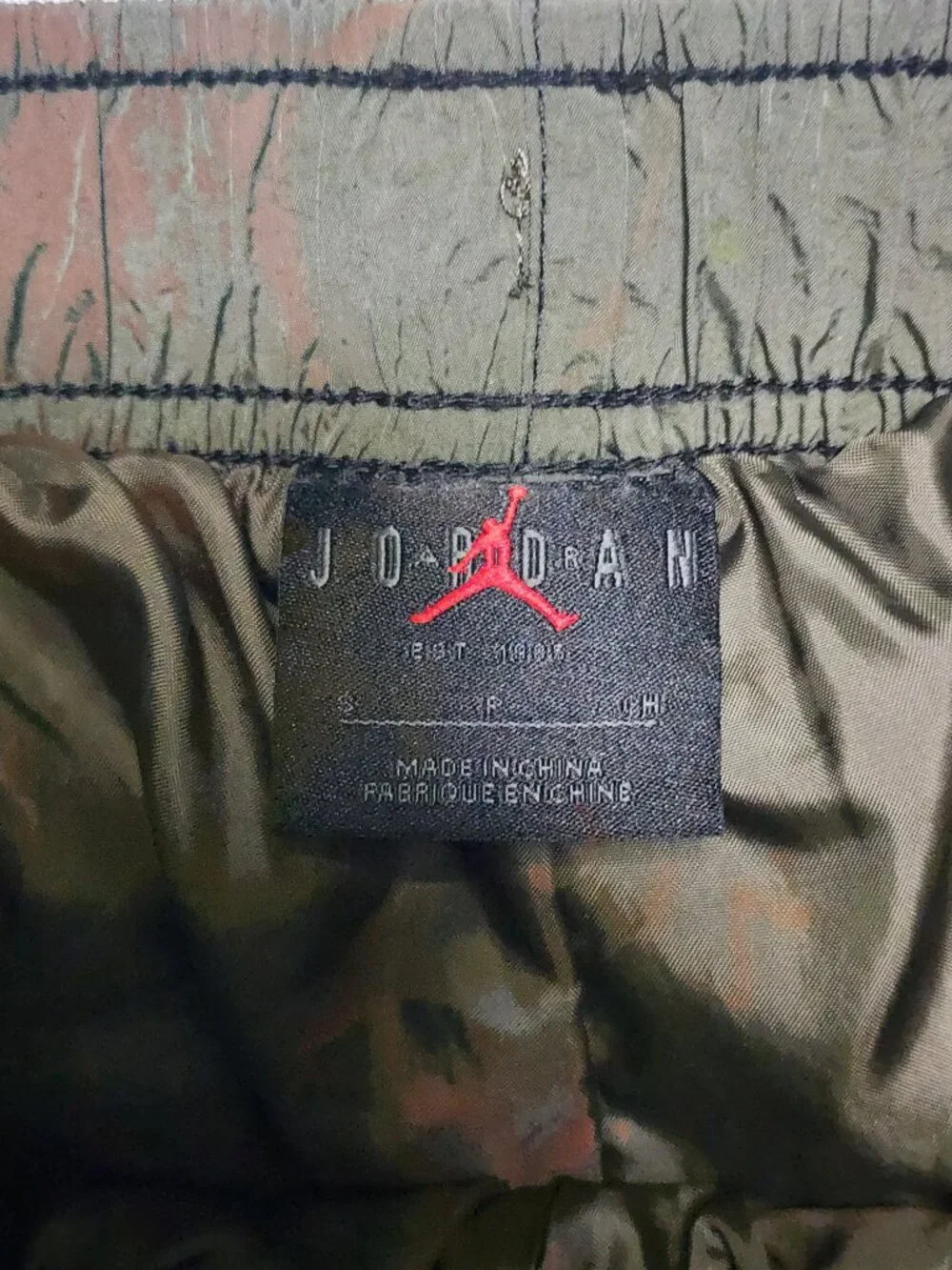 Jordan Flight MVP Statement Woven Pants Men’s Small Olive Green